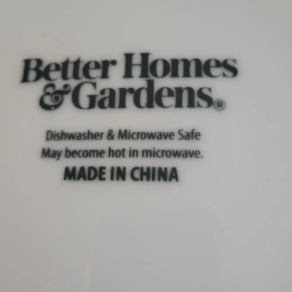 Better‎ Homes & Gardens Sophia Dinner Plates Hobnail Farmhouse Design Set Two